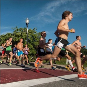 Firecracker 5K runners | Watershed Cabins Bryson City Rentals