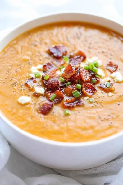 Roasted Butternut Squash & Bacon Soup | Watershed Cabins Bryson City Log Cabin & Luxury Rentals