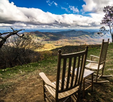 Breathtaking mountain views from your Smoky Mountain cabin rental | Watershed Luxury Cabin Rentals in Bryson City, NC