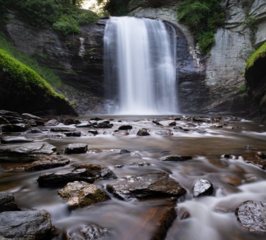 Waterfall in the Great Smoky Mountains | Watershed Luxury Cabin Rentals in Bryson City, NC